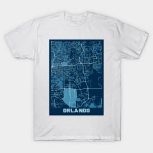 Orlando - United States Peace City Map T-Shirt